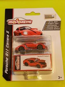 【送料無料】ホビー ・模型車・バイク レーシングカー マジョレットポルシェカレラスケールmajorette porsche 911 carrera s 164 scale