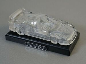 【送料無料】ホビー ・模型車・バイク レーシングカー マジッククリスタルフェラーリクリスタルカーモデルカーガラスカードイツレアmagic cristal ferrari f40 crystal car model car glass car w germany rare