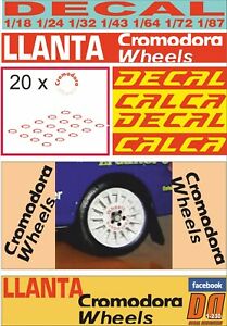 【送料無料】ホビー 模型車 バイク レーシングカー デカルランタクロモドラホイールズdecal llanta cromodora wheels 09