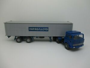 【送料無料】ホビー ・模型車・バイク レーシングカー wiking magirus 235d container semitrailer hapag lloyd ssk73