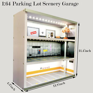 hokushin㤨̵֡ۥۥӡ Ϸ֡Х 졼󥰥 졼åȥǥ饤164 parking lot scenery garage car 14 parking slot model display with led lightפβǤʤ25,980ߤˤʤޤ