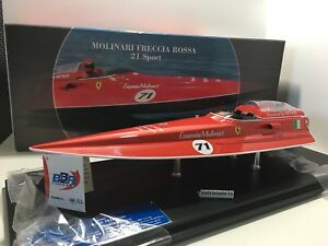 ホビー ・模型車・バイク レーシングカー スピードボートボートレッドアローモリナリエンジンフェラーリbbr118 speedboat boat red arrow 21 71 e molinari engine ferrari fer001b2d