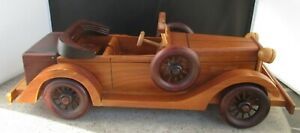 【送料無料】ホビー 模型車 モデルカー ロードスターモデルカービンテージアンティークサイドスペアタイヤall wood roadster model car vintage antique side spare tires collectible