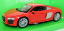 yzzr[ ͌^ fJ[ AEfBbhNVbN^fJ[audi r8 v10 red, classic metal model car 124 g lgb