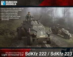 【送料無料】ホビー 模型車 モデルカー モデルドイツrubicon models sd kfz 222223 light armoured car 156 28mm germany wwii axis