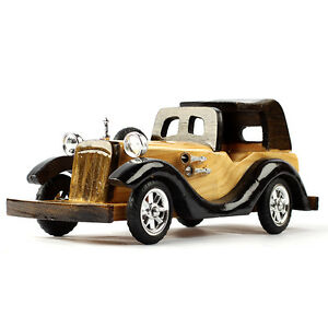 ホビー 模型車 モデルカー インテリアデザインアンティークモデルミニチュアカーinterior design decoration antique wood model miniature car toy props t3831