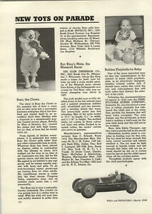 1948 paper ad article kar king maserati scale model racer race carカーウァイキングマセラティマセラティスケールモデルレーサーレースカー※注意※NYからの配送になりますので2週...