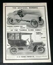 yzzr[ ͌^ fJ[ g[}Xf[VO{fBWJ[1905 old magazine print ad, thomas model 27, 60 hp racing body amp; limousine car