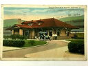 yzzr[ ͌^ fJ[ yVojAfN[ymonessen pennsylvania railroad station with model a coupe car postcard p amp; l e