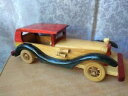 yzzr[ ͌^ fJ[ re[WJ[fvintage car model wood toy carved author039;s work hand made