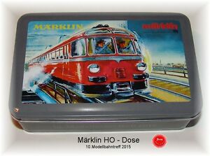 ホビー 模型車 モデルカー aモデルクラブボックスmarklin 48215 special car model railway club 2015 goeppingen in a tin box