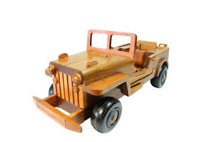 ̵ۥۥӡ Ϸ ǥ륫 ץǥϥɥᥤjeep car wooden model handmade limited...