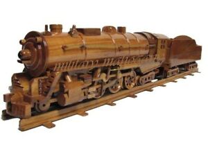 【送料無料】ホビー 模型車 モデルカー ハドソンマホガニーデスクモデルhudson train locomotive steam engine coal car mahogany wood wooden desk model