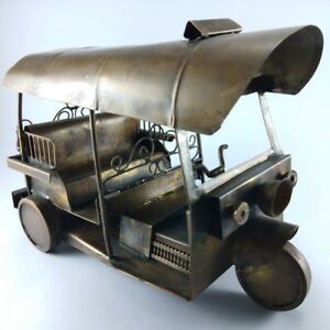 ̵ۥۥӡ Ϸ ǥ륫 ƥǥ륿쥯antique tuktuk brass car model thailand rare collection 650 g