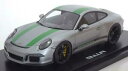 yzzr[ ͌^ fJ[ |VFVo[fJ[ genuine porsche 911r silver amp; green 118 model car wap0211460h