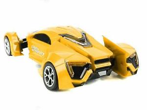 【送料無料】ホビー 模型車 モデルカー レーサーイエローモデルtoys popsugar deformation racer car model with lights and sound yellow