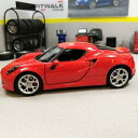 【送料無料】ホビー 模型車 モデルカー アルファロメオスケールモデルalfa romeo 4c red 124 scale diecast model toy ...