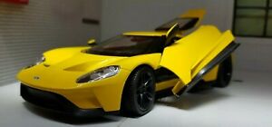 ホビー 模型車 モデルカー スケールフォードグアテマラコンセプトダイカストモデルカーイエロー124 scale 2017 ford gt40 gt concept diecast detailed model car yellow 24082 nex