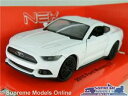 【送料無料】ホビー 模型車 モデルカー フォードムスタングモデルカースケールホワイトスポーツford mustang gt 2015 model car 138...
