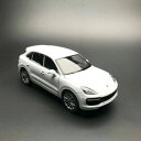 【送料無料】ホビー 模型車 モデルカー ポルシェカイエンターボドアモデルホワイト 124 welly porsche cayenne turbo 2018 suv door open close car model white
