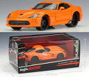 【送料無料】ホビー 模型車 モデルカー ダッジダイカストmaisto 124 dodge 2013 srt viper gts alloy diecast vehicle car model toy gift(3)