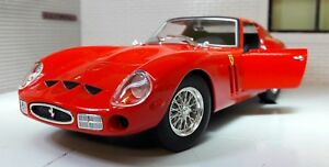 ホビー 模型車 モデルカー スケールフェラーリモデルカーg lgb 124 scale red ferrari 250 gto 1962 26018 burago very detailed model car