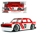【送料無料】ホビー 模型車 モデルカー チューナーダットサンカーレッドモデルコレクションjada 124 jdm tuners diecast 1973 dat...
