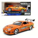 【送料無料】ホビー 模型車 モデルカー ブライアントヨタスープラオレンジモデルjada 124 fast amp; furious diecast brian0...