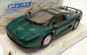 【送料無料】ホビー 模型車 モデルカー スケールモデルカージャガーメタリックグリーンwelly 124 scale model car 9377w jaguar xj220 metallic green