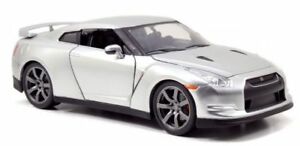 【送料無料】ホビー 模型車 モデルカー キャンディシルバー＃モデルカー2009 nissan gtr35 candy silver 039 fast furious 7039 124 model car