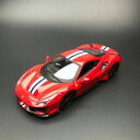 【送料無料】ホビー 模型車 モデルカー フェラーリドアレッド 124 bburago ferrari 488 pista car model door open close red 1826026