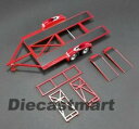 【送料無料】ホビー 模型車 モデルカー スピードショップタンデムトレーラータイヤラックモデルカーレッド