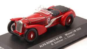 【送料無料】ホビー 模型車 モデルカー モデルカースケールネットワークモデルアルファロメオmodel car scale 143 ixo model alfa romeo 8 c n8 winner lm 1932 rsomm