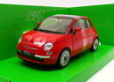 ホビー 模型車 モデルカー スケールモデルカーフィアットレッドwelly 124 scale model car 22514w 2007 fiat 500 red