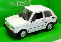 【送料無料】ホビー 模型車 モデルカー スケールモデルカーフィアットwelly 12427 scale model car 24066w fiat 126 white