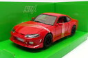 【送料無料】ホビー 模型車 モデルカー welly 124スケールモデル22485nswnissan silvias15 welly 124 scale model car 22485nsw nissan silvia s15 red