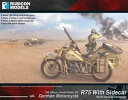【送料無料】ホビー 模型車 モデルカー オートバイサイドカーrubicon modelsgerman motorcycle r75 with sidecar d...