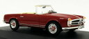 ホビー 模型車 モデルカー スケールモデルカーメルセデスベンツダークレッドwhitebox 143 scale model car wb015 1963 mercedes benz 230 sl dark red