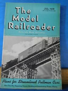 yzzr[ ͌^ fJ[ f}KWv}J[model railroader magazine 1938 july plans for streamlined pullman cars