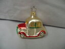【送料無料】ホビー 模型車 モデルカー クリスマスツリーガラスドイツモデル#;#christmas tree ornament glass w germany old car, model t glitter 25034;x3034; older