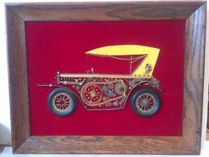 ホビー 模型車 モデルカー アンティークモデルアートワークハンドクラフトフレーム×＃antique car model 1910 art work hand craft framed 18 13 x 148 034;