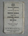 【送料無料】ホビー 模型車 モデルカー ヴィンテージブックレットラジオモデルデソトvintage 1950s booklet mopar radio model...