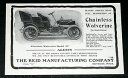 yzzr[ ͌^ fJ[ fc[O1905 old magazine print ad, reid mfg, chainless wolverine model 034;d034; touring car