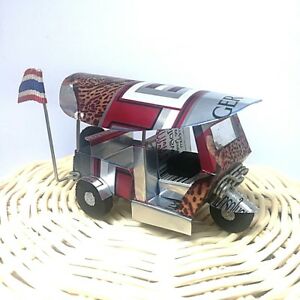 ホビー 模型車 モデルカー トゥクトゥクトゥクトゥクタイタクシーモデルミニチュアビールホットtuk tuk thai taxi model miniature toy car souvenir gift beer can handcraft hot