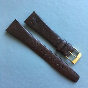【送料無料】腕時計 ヴィンテージトカゲレザーウォッチストラップストラップエンドvintage genuine lizard leather watch strap 20mm strap ends nos