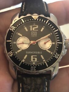 【送料無料】腕時計 スイススポーツデイヴィダイバークォーツウォッチesq swiss sport date diver submersible quartz 38mm watch