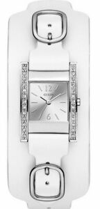 【送料無料】腕時計　アナログクォーツウォッチレザーストラップguess womens analogue quartz watch with leather strap w1136l1