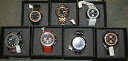 【送料無料】腕時計 メンズレッドラインドライバークロノグラフステンレスデザイナーウォッチmens red line driver water resistant chronograph stainless steel designer watch