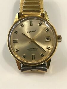 ベンラス 【送料無料】腕時計　ベンラスジュエルデイトウォッチ1960s benrus automatic 17 jewel date watch