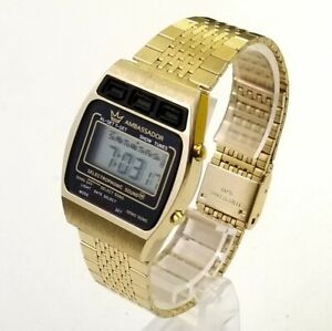 【送料無料】腕時計 レアユニークヴィンテージデジタルウォッチアンバサダーrare,unique vintage digital watch ambassador